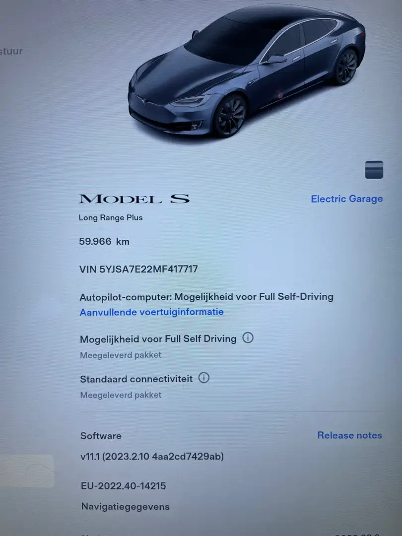 Tesla Model S Long Range Plus * FullSelfDriving* 21% VAT Gris - 2
