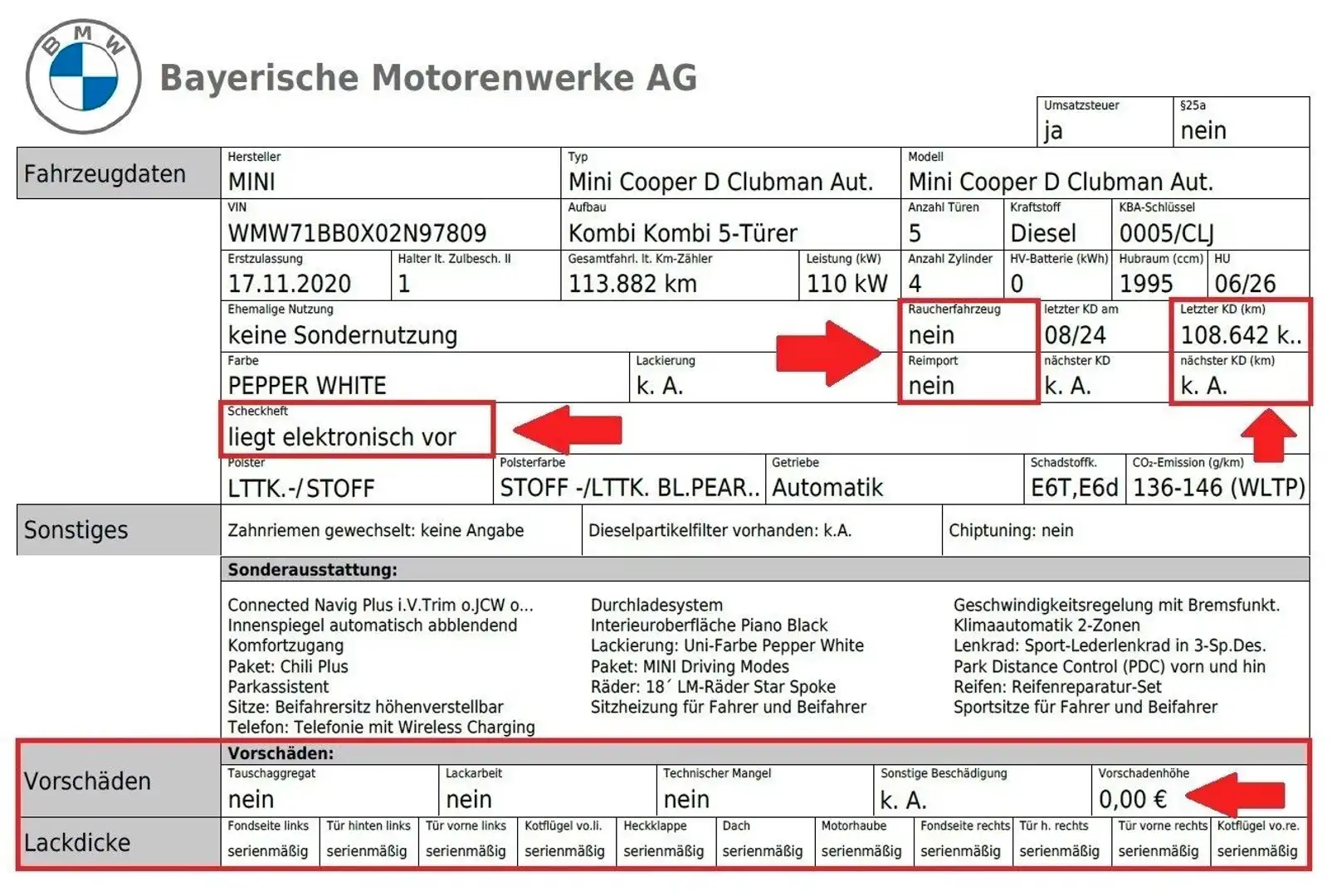 MINI Cooper D Clubman COOPER D Clubman*SPORT*VOLLE GARANTIE*TOP* Weiß - 2