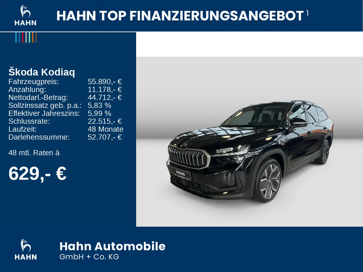 Skoda Kodiaq Selection 1.5TSI iV DSG Pano AHK pACC 20" Schwarz - 2