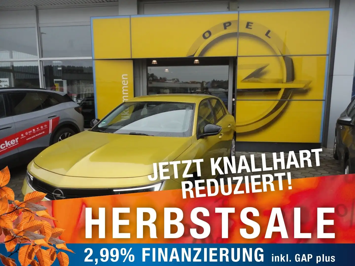 Opel Astra Edition 1.2 Turbo Euro6d ABS+ESP+Keyless G Geel - 1