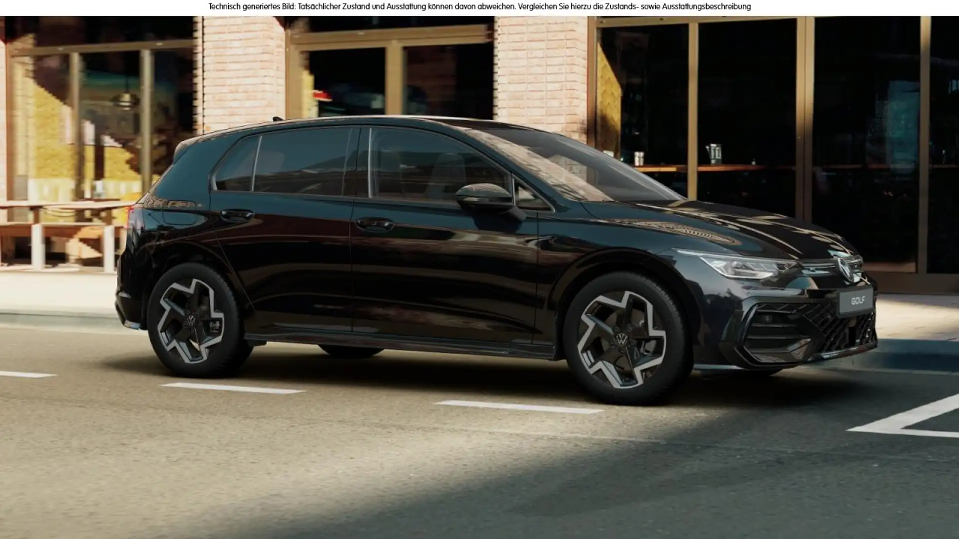 Volkswagen Golf VIII 2.0 TDI DSG R-Line Klima LM Navi AHK LED Schwarz - 2