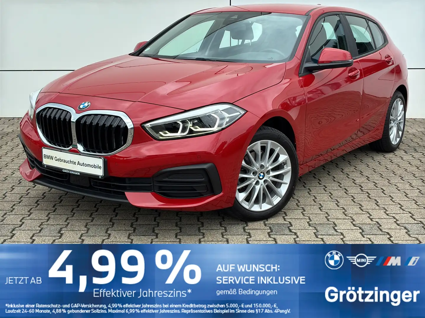 BMW 118 i Advantage LED+PDC+DAB+SHZ+Live-Cockpit Rouge - 1