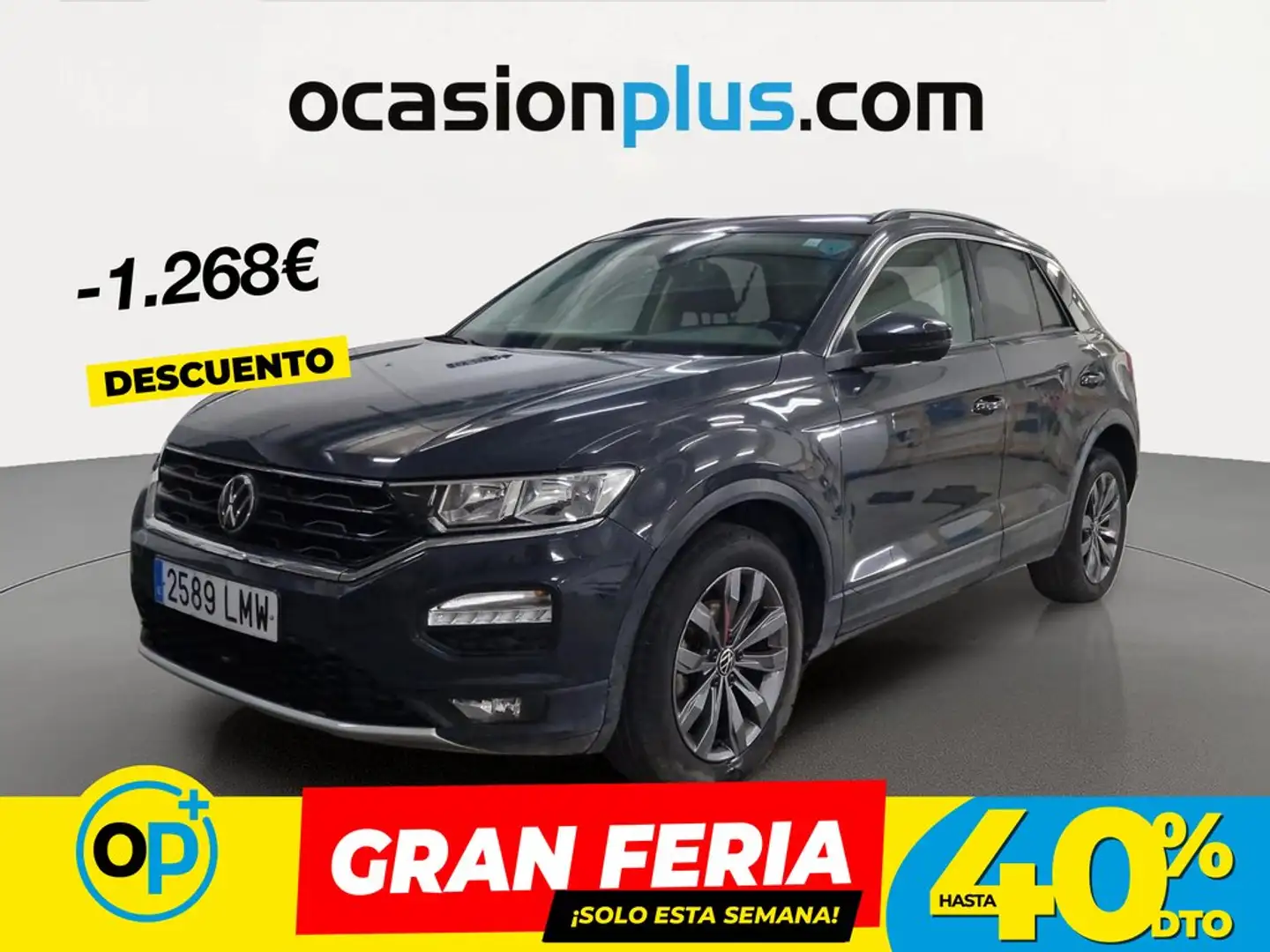 Volkswagen T-Roc 1.0 TSI Advance 81kW Gris - 1