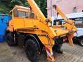 Trucks-Lkw Mercedes-Benz Unimog U300 4x4 Absetzkipper Wechselsy Prits Zapfw Oranje - thumbnail 5