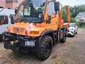 Trucks-Lkw Mercedes-Benz Unimog U300 4x4 Absetzkipper Wechselsy Prits Zapfw Oranje - thumbnail 2