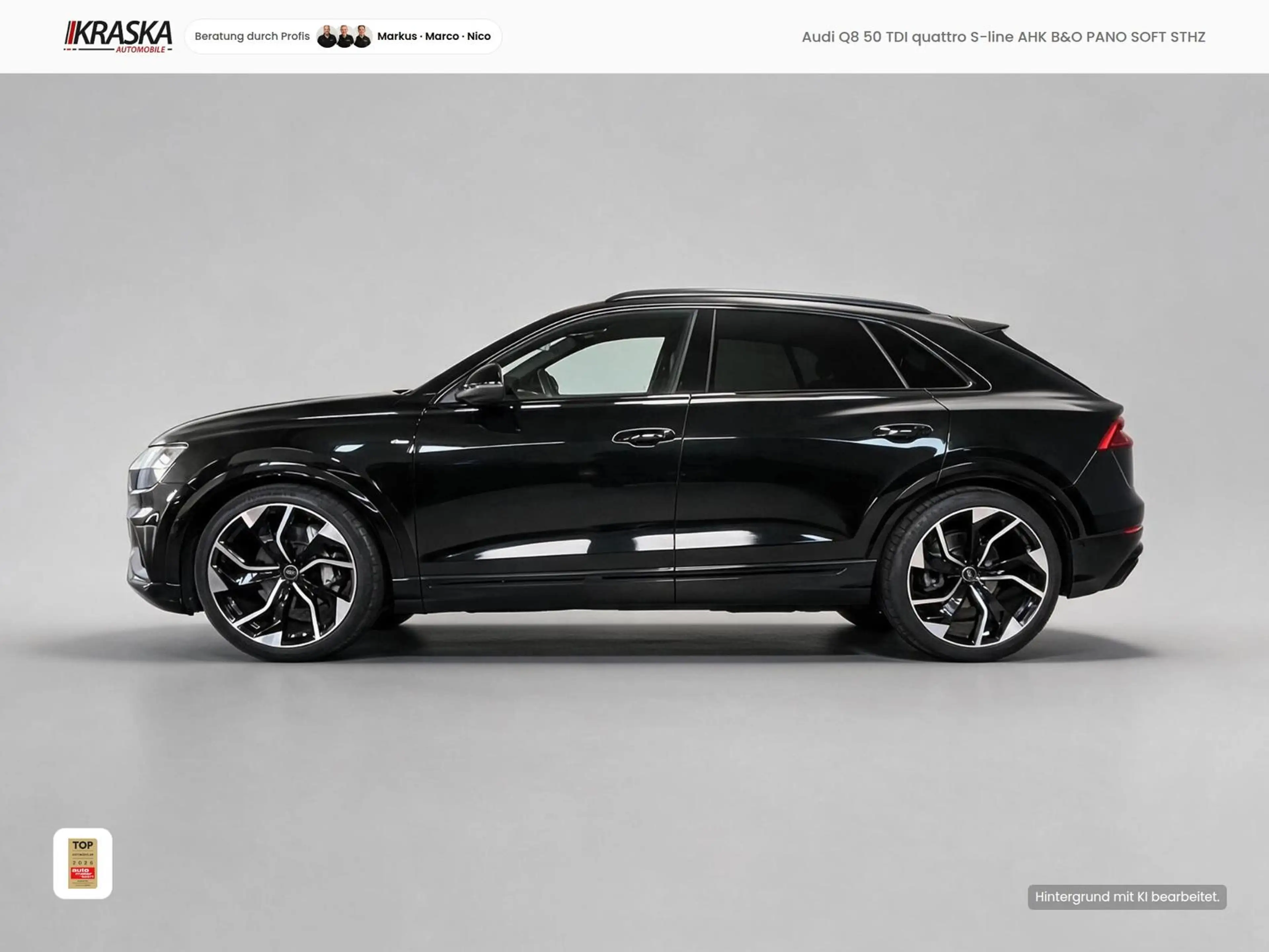 Audi Q8 50 TDI quattro S-line AHK B&O PANO SOFT STHZ — photo 4