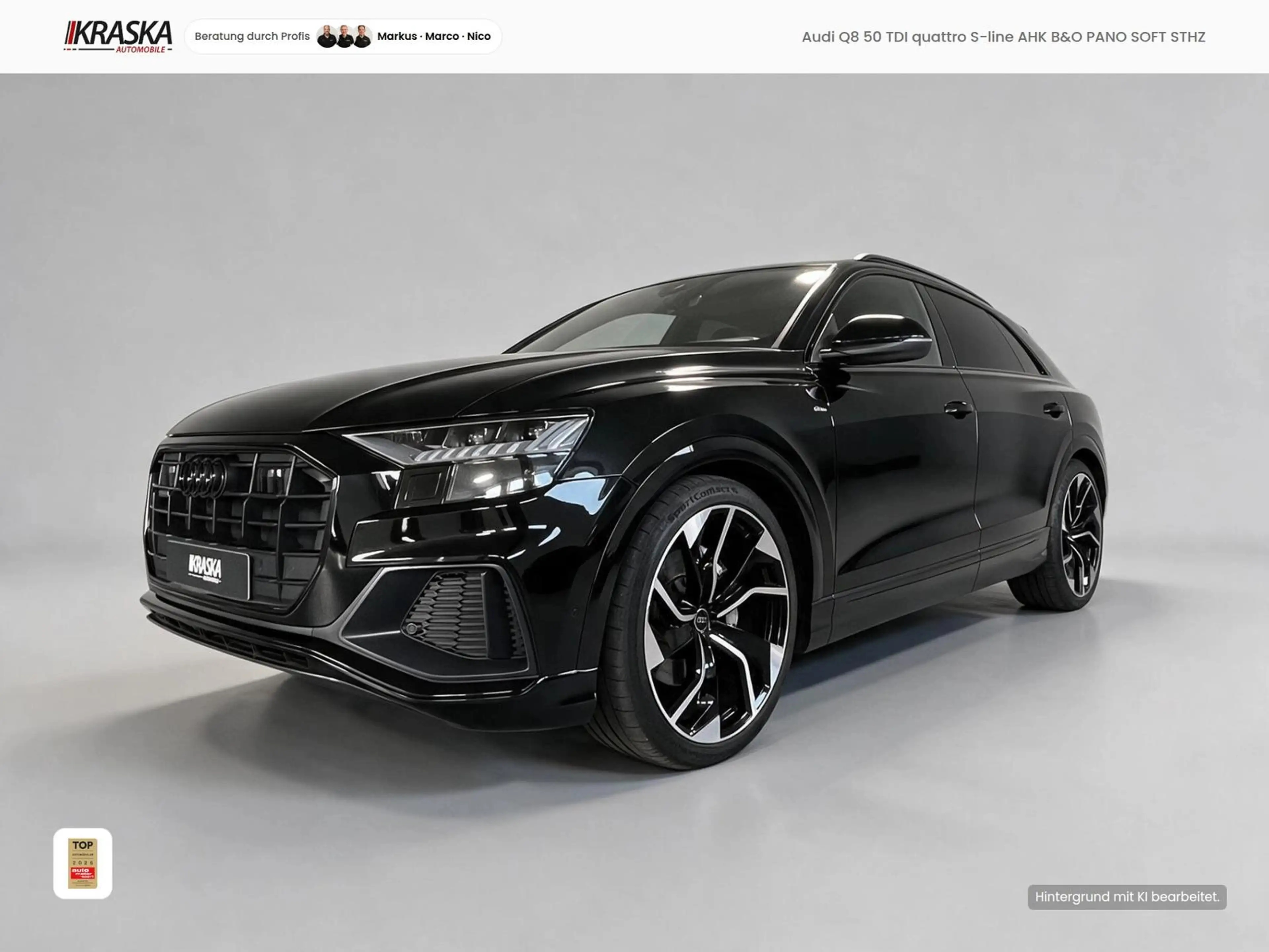 Audi Q8 50 TDI quattro S-line AHK B&O PANO SOFT STHZ