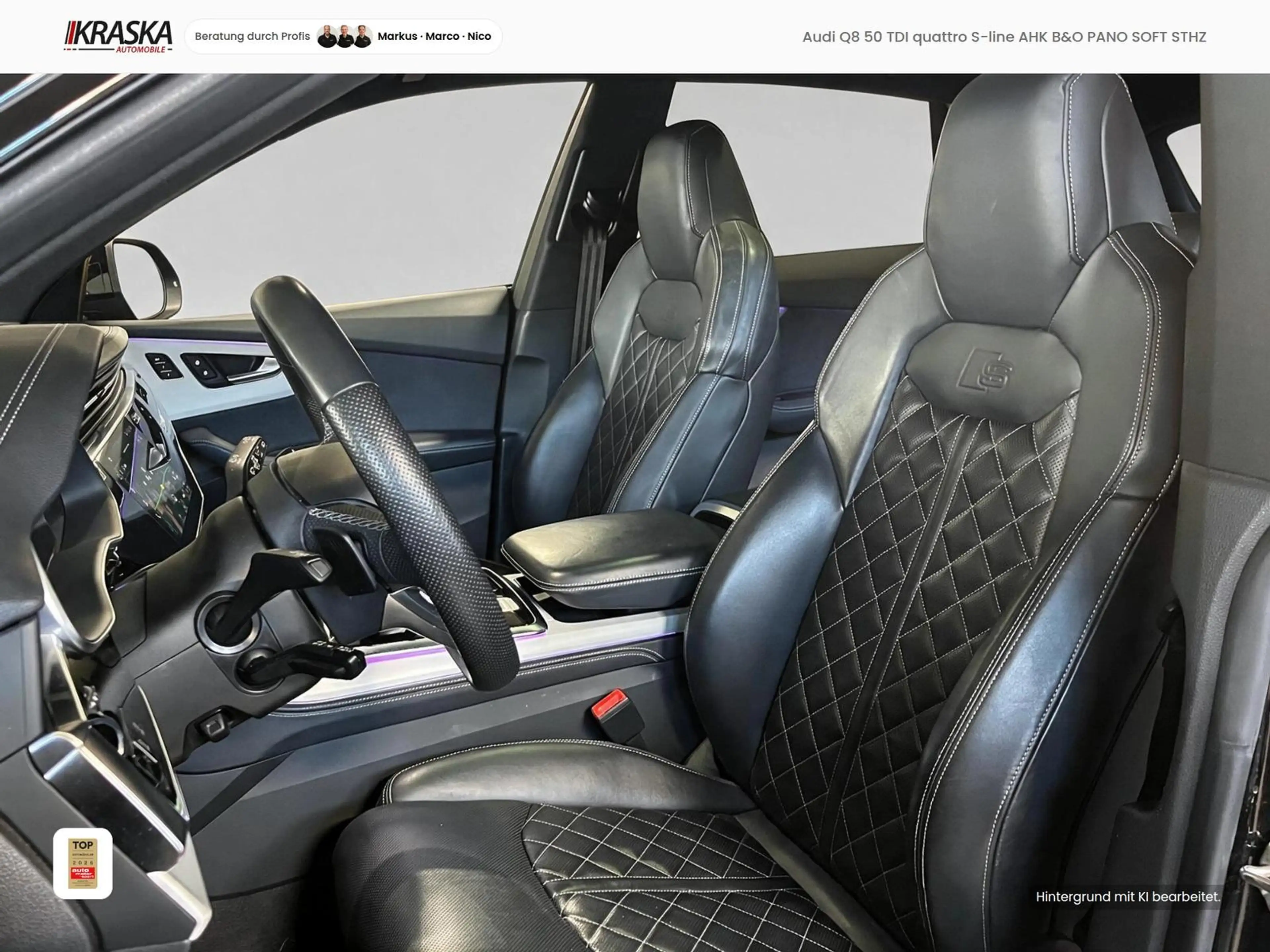 Audi Q8 50 TDI quattro S-line AHK B&O PANO SOFT STHZ — photo 14