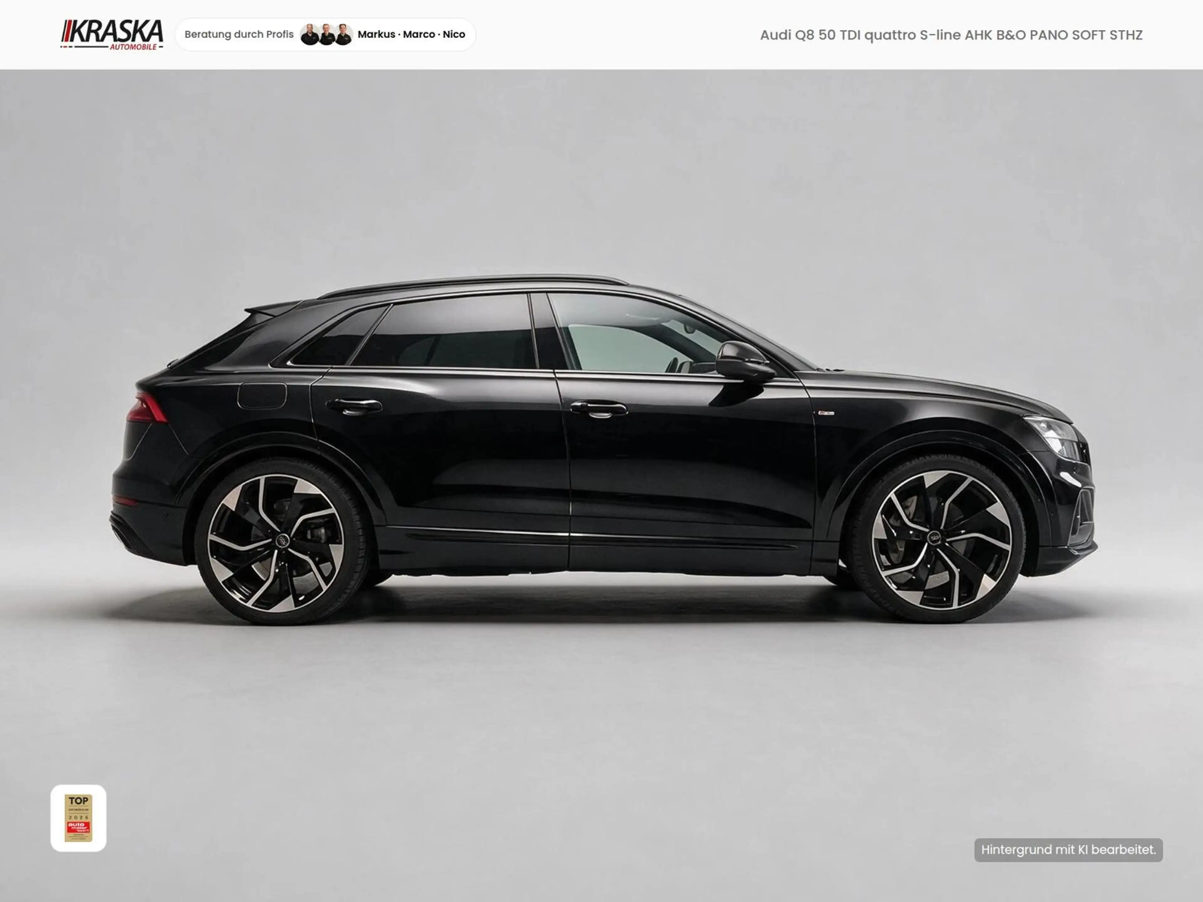 Audi Q8 50 TDI quattro S-line AHK B&O PANO SOFT STHZ — photo 5
