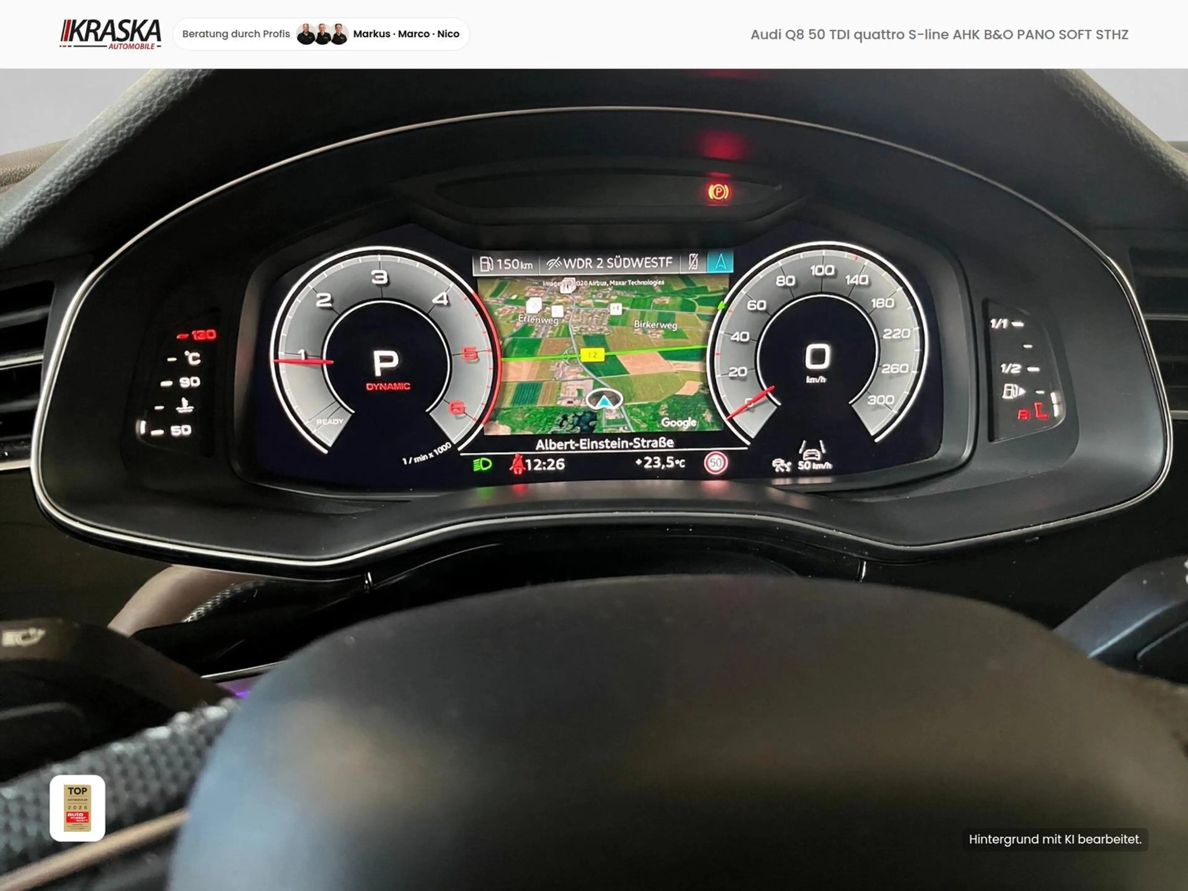 Audi Q8 50 TDI quattro S-line AHK B&O PANO SOFT STHZ — photo 12