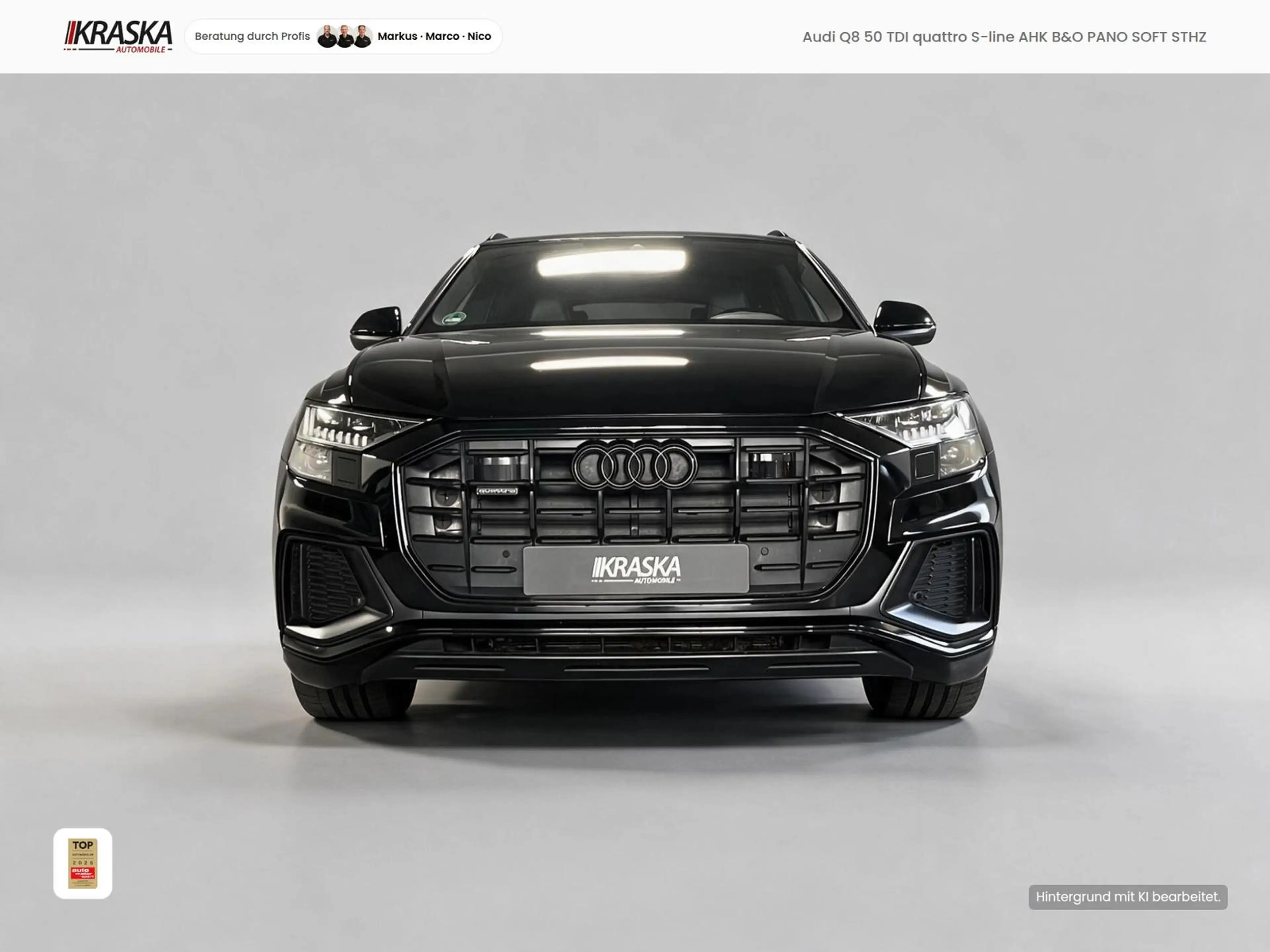 Audi Q8 50 TDI quattro S-line AHK B&O PANO SOFT STHZ — photo 2