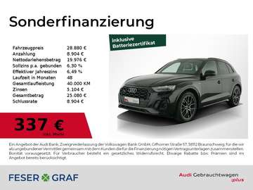 55 TFSI e S Line Int Pano,Luft/air,AHK,B&O,Leder