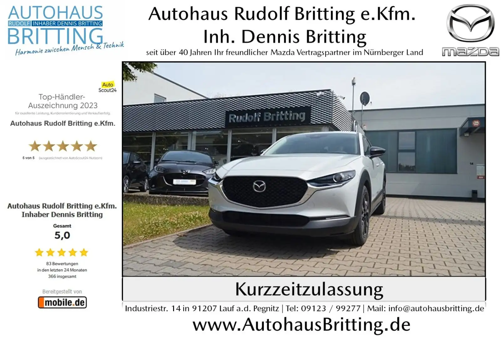 Mazda CX-30 SKYACTIV Benzin 140PS 6AG Homura Navi White - 1