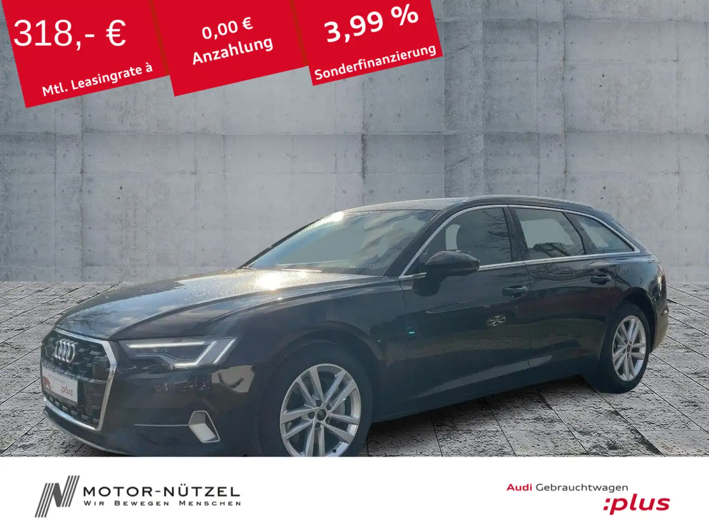 Audi A6 45 TFSI ADVANCED MATRIX+NAVI+ACC+PANO Schwarz - 1