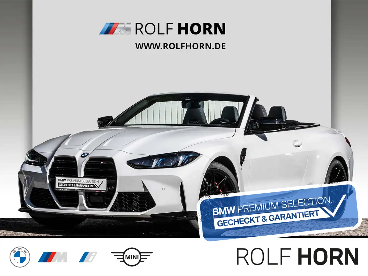 BMW M4 Competition M xDrive Cabrio HeadUp h/k RfKam. Weiß - 1
