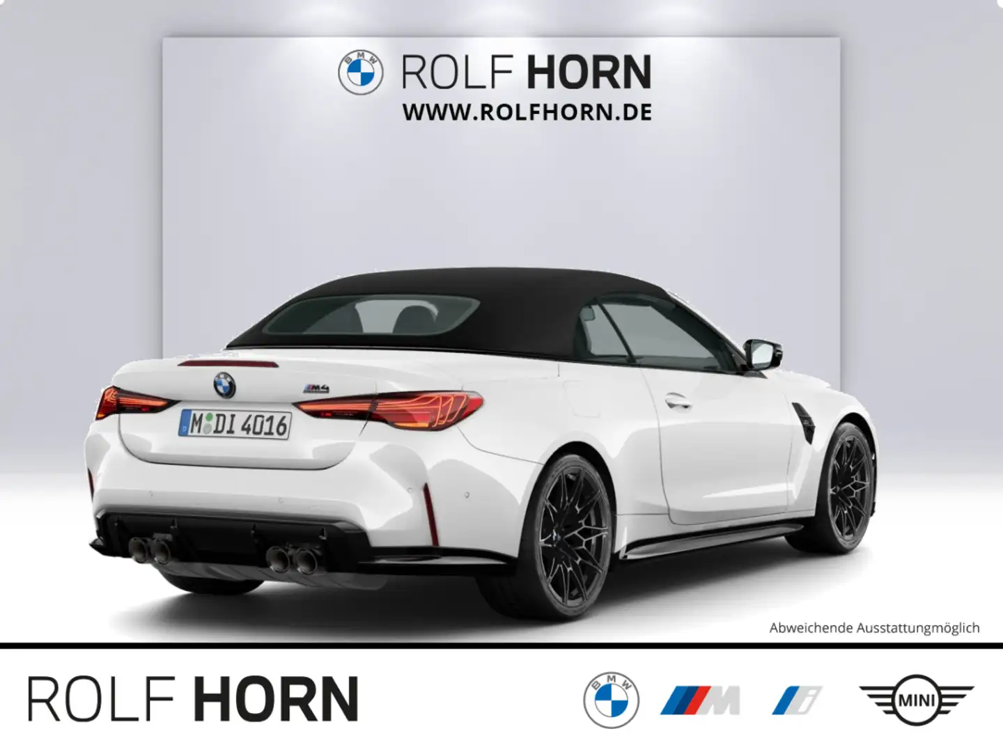 BMW M4 Competition M xDrive Cabrio HeadUp h/k RfKam. Weiß - 2