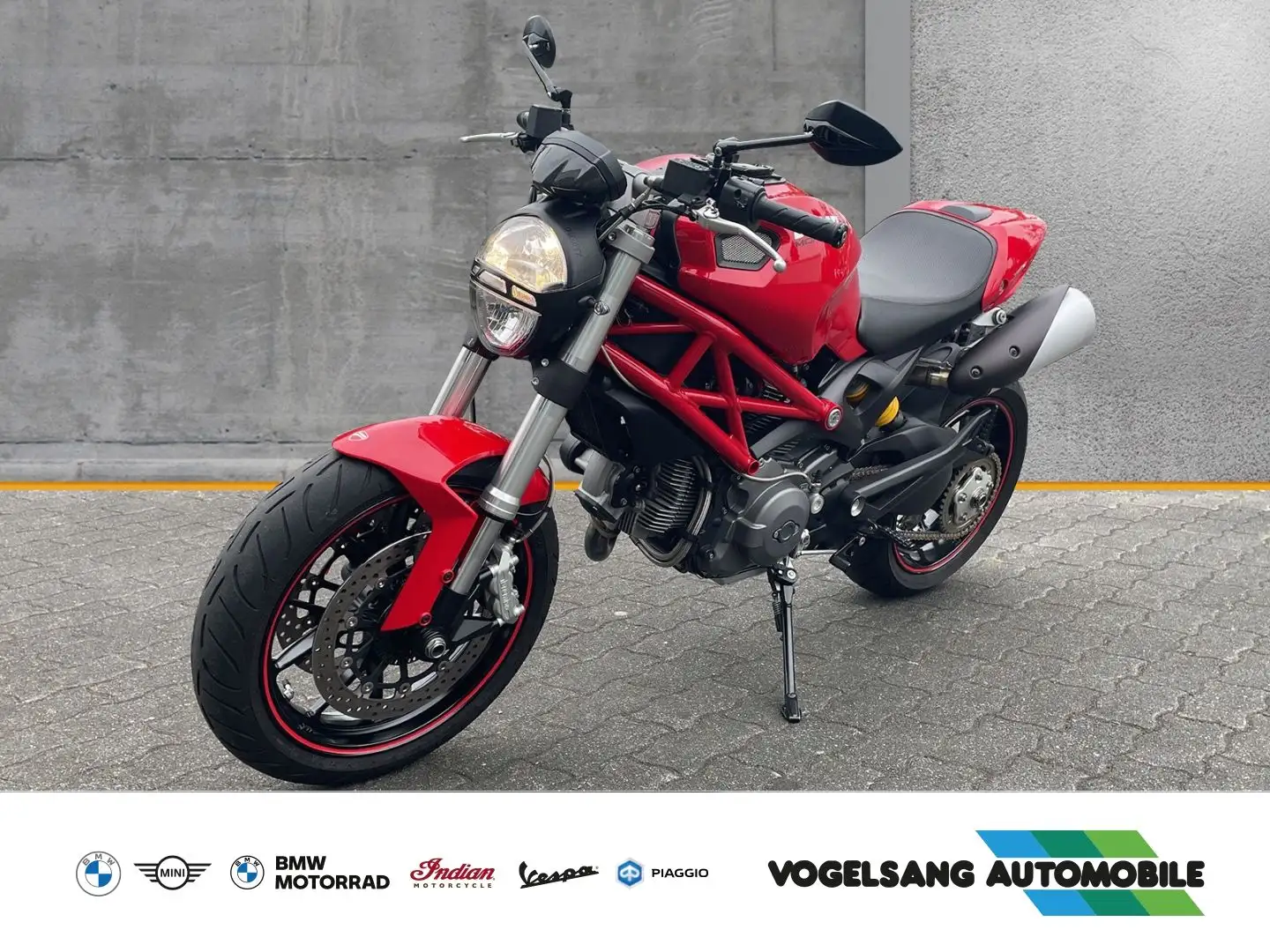 Ducati Monster 796 Rosso Red, Kurzer Kennzeichenhalter, Rouge - 1