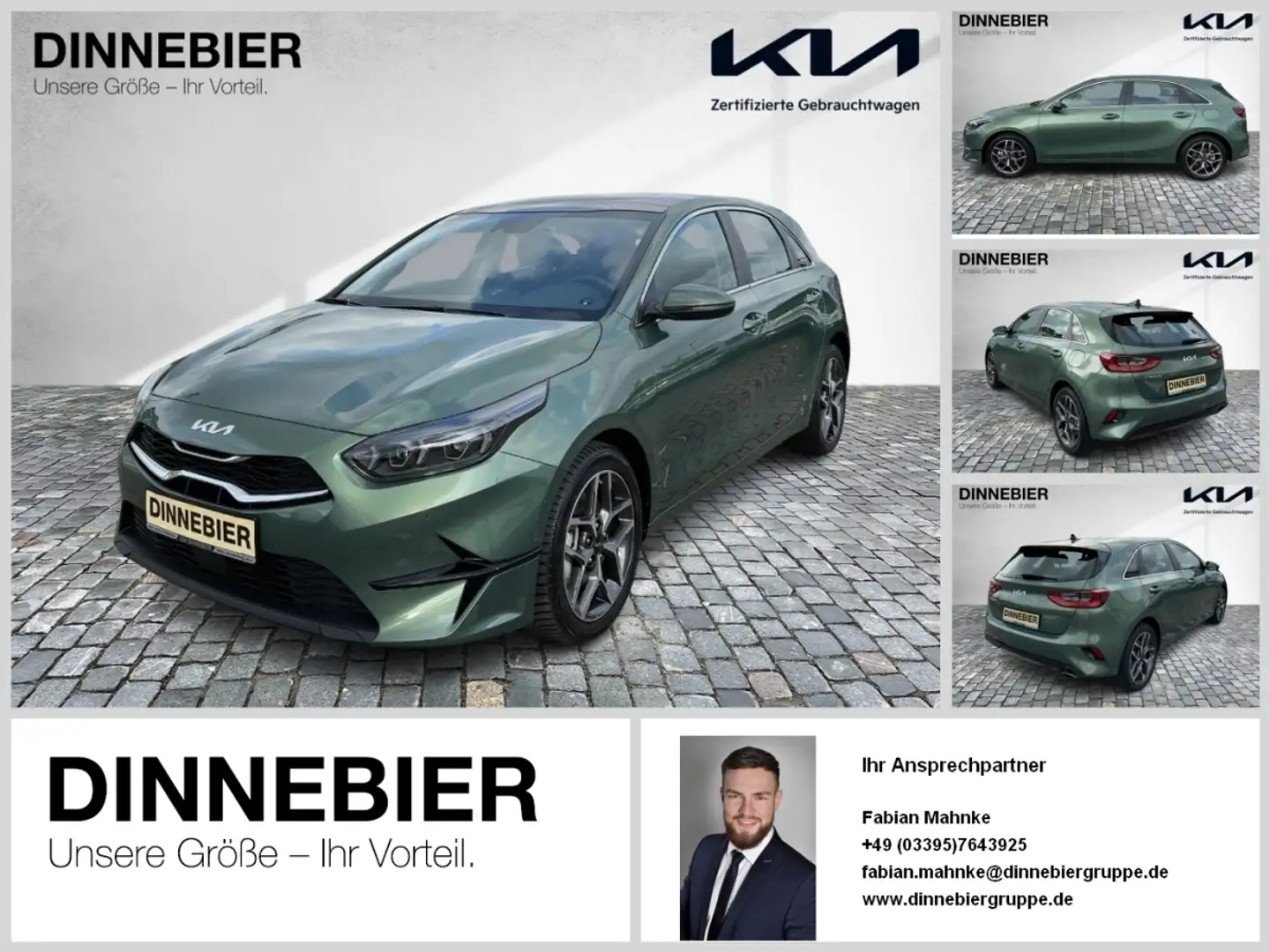 Kia Ceed / cee'd CEED 1.5T Spirit Glasdach+LED+Navi+Kamera Grün - 1