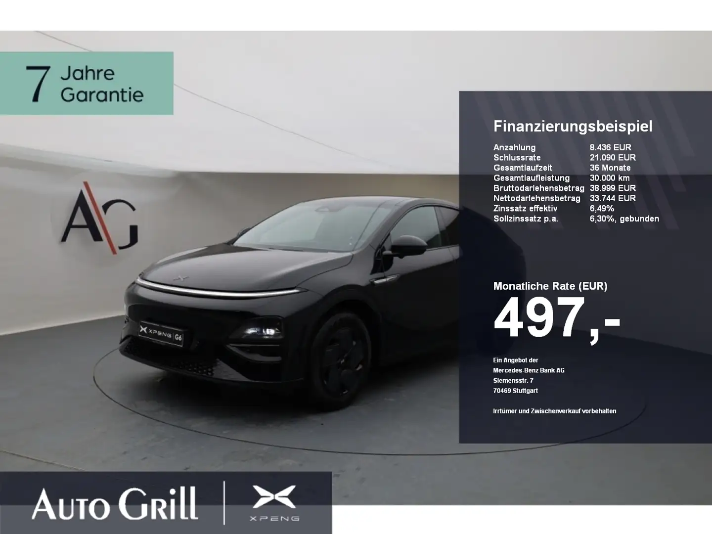 Xpeng G6 2025 RWD Standard Range Sitzklima ACC Pano Blau - 1