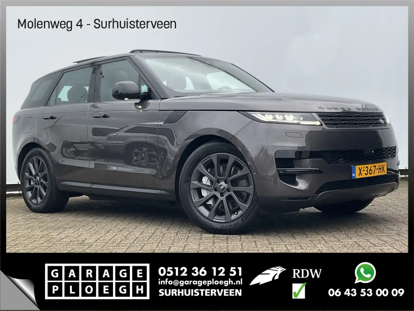 Land Rover Range Rover Sport 3.0 P460e 618PK HSE Dynamic Trekhaak Pano Meridian Grigio - 1