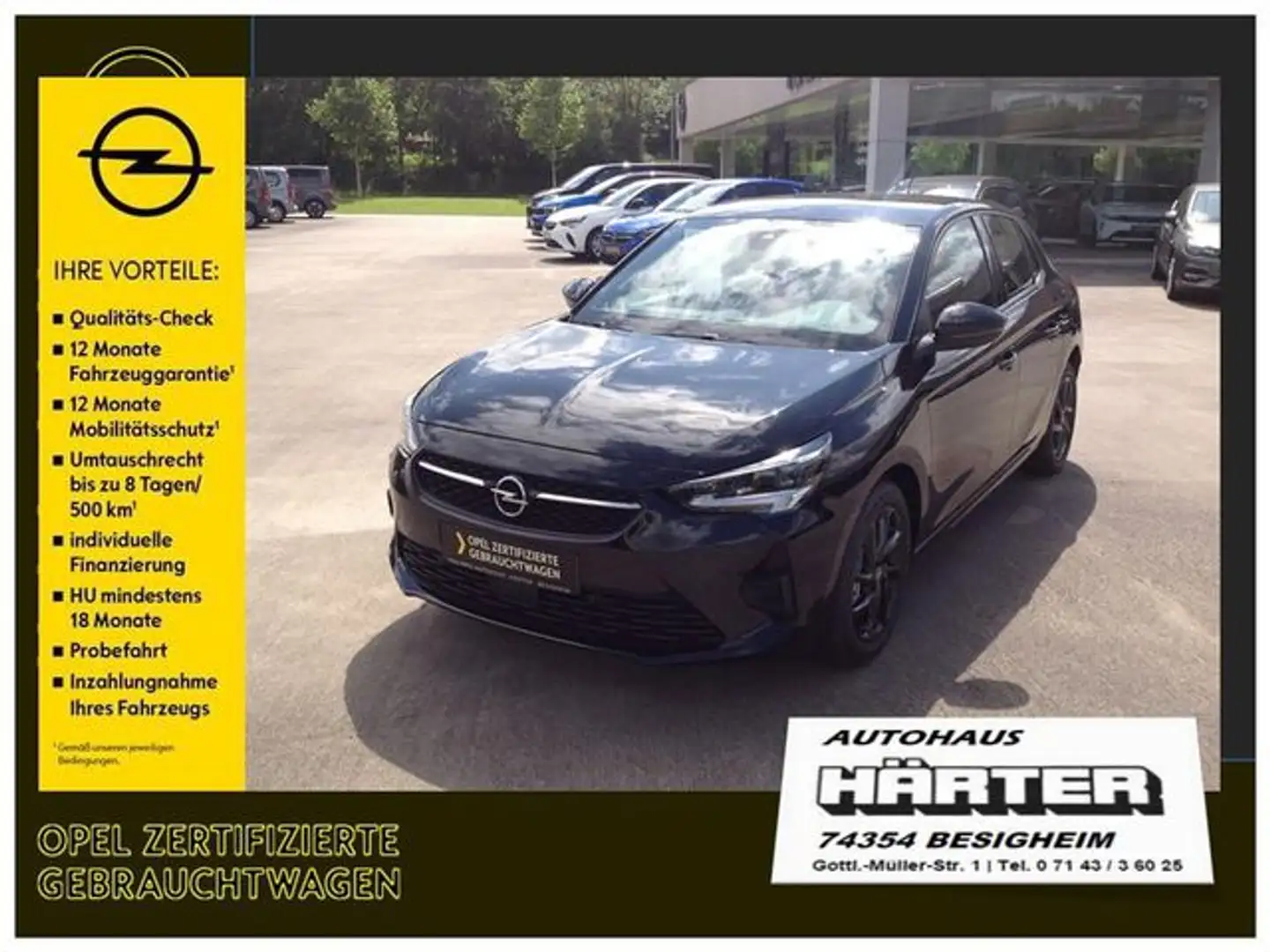 Opel Corsa 1.2 Turbo GS-Line LED-Scheinw. Kamera SHZ LHZ Zwart - 1