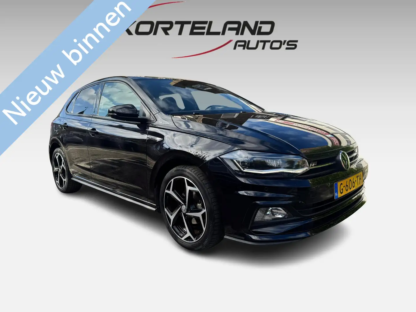 Volkswagen Polo 1.0 TSI Highline R-Line Panoramadak NL auto virt. Zwart - 1