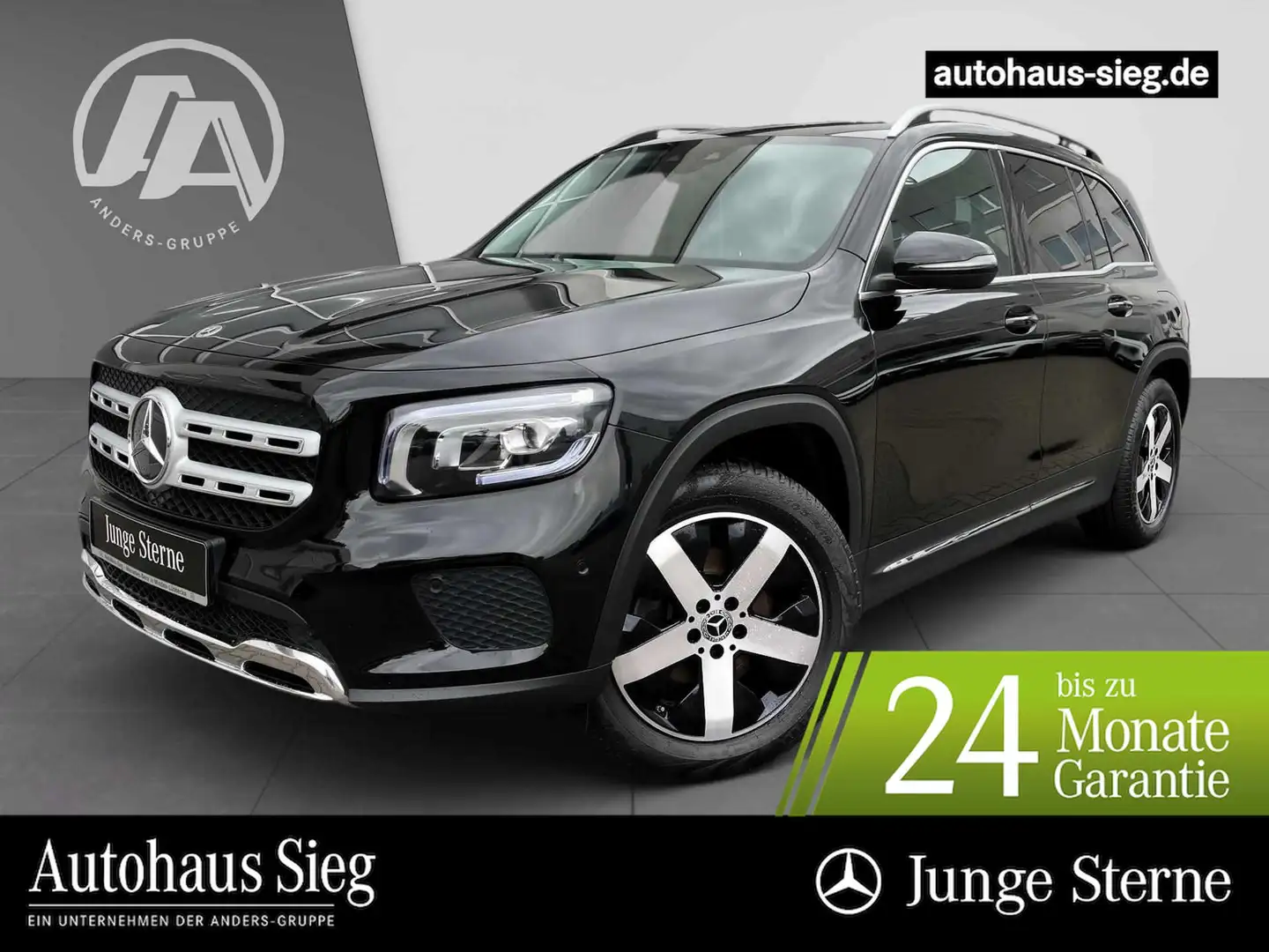Mercedes-Benz GLB 220 d 4M Progressive+MBUX+LED+Kam+AHK+Apple Schwarz - 1