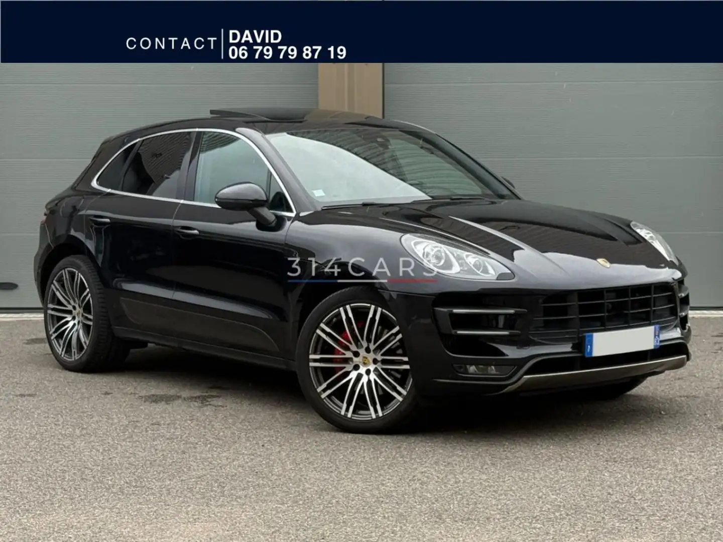 Porsche Macan Turbo 3.6 V6 PDK 400 CV Zwart - 1