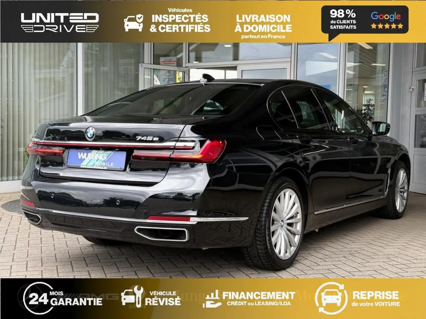 BMW 745 745Le - BVA  LIMOUSINE G12 LCI 745Le PHASE 2 Schwarz - 2