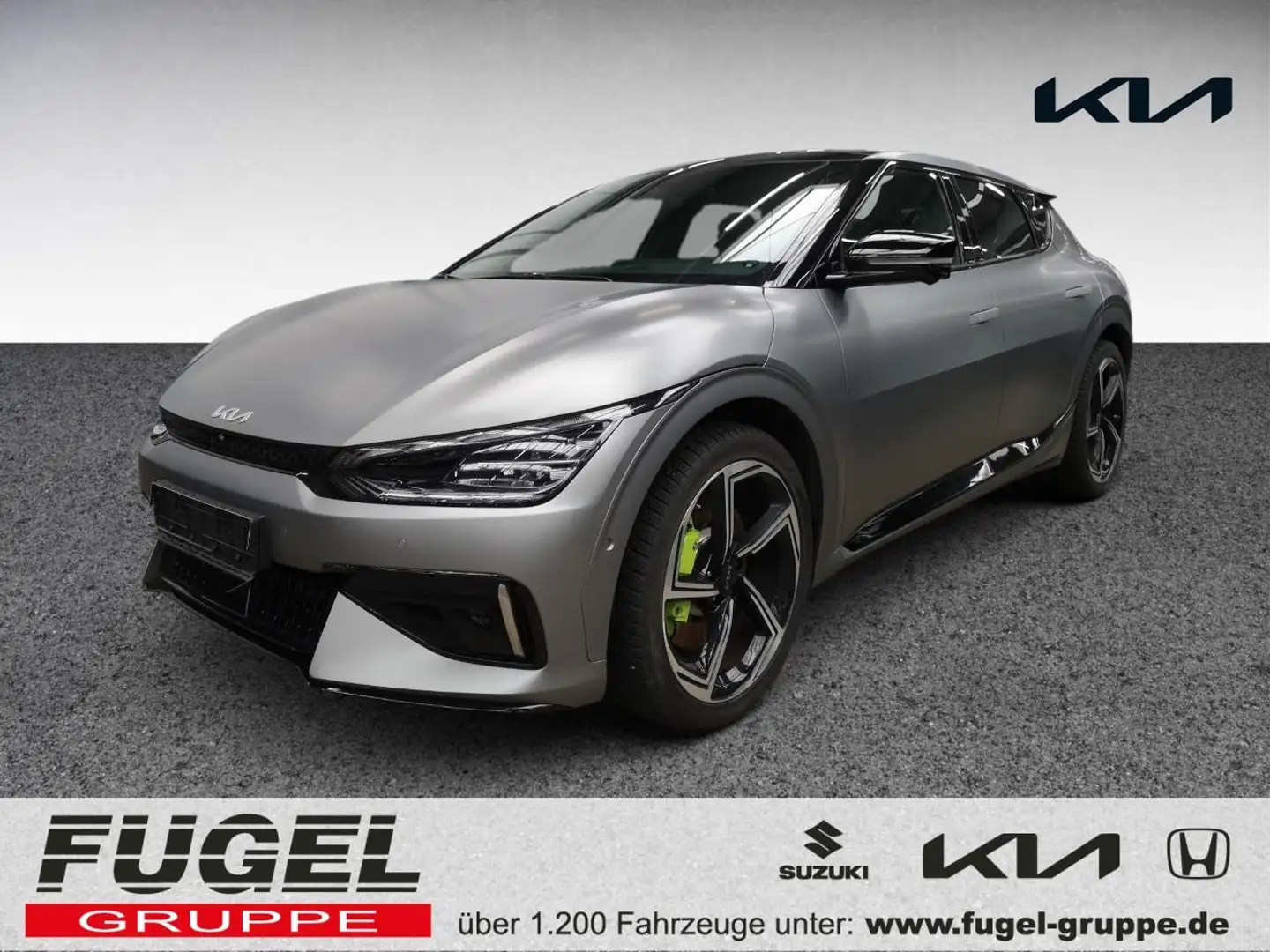 Kia EV6 77,4 GT 4WD LED|WP|Pano|21Z|4xSHZ|HuD|360° Grau - 1
