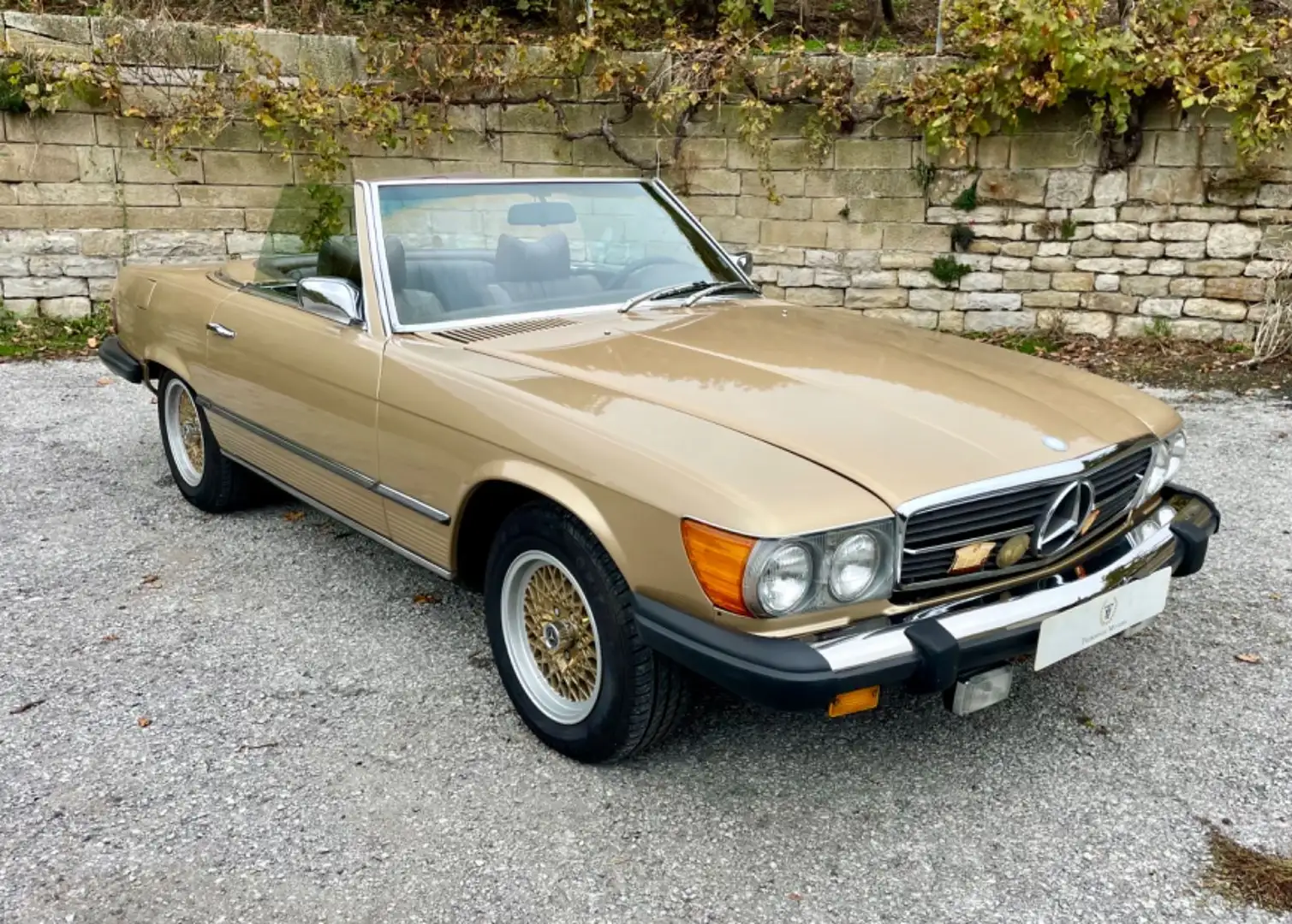 Mercedes-Benz SL 450 ikonengold, TÜV neu/H-Kennzeichen! Золотий - 1