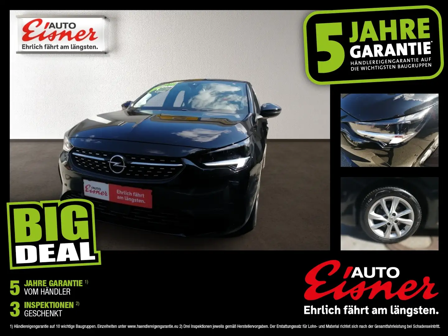 Opel Corsa 1.2 ELEGANCE DIRECT INJ Noir - 1