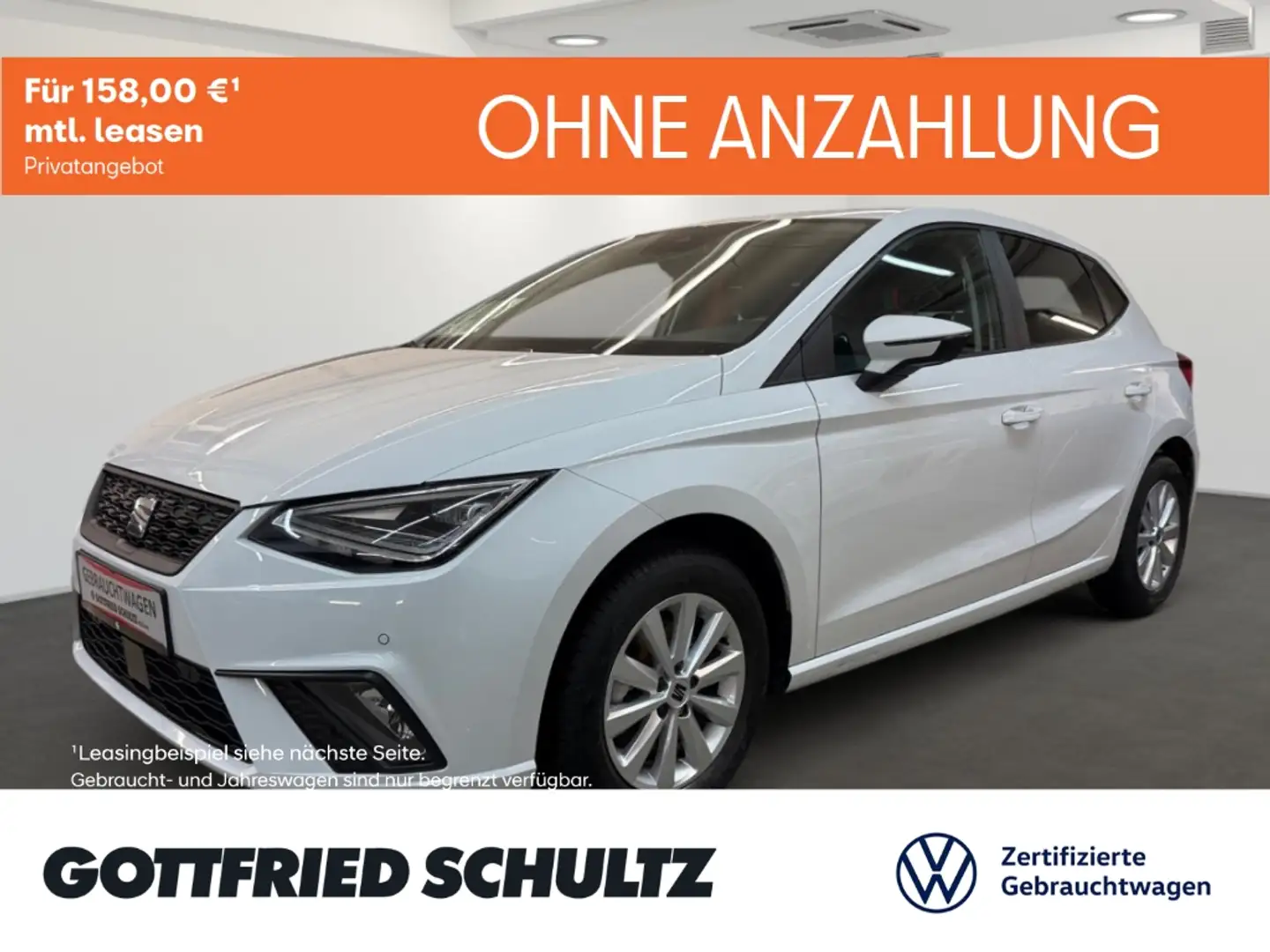 SEAT Ibiza 1.0 TSI LED NAV KAMERA SHZ ALLSEASON Style Weiß - 1