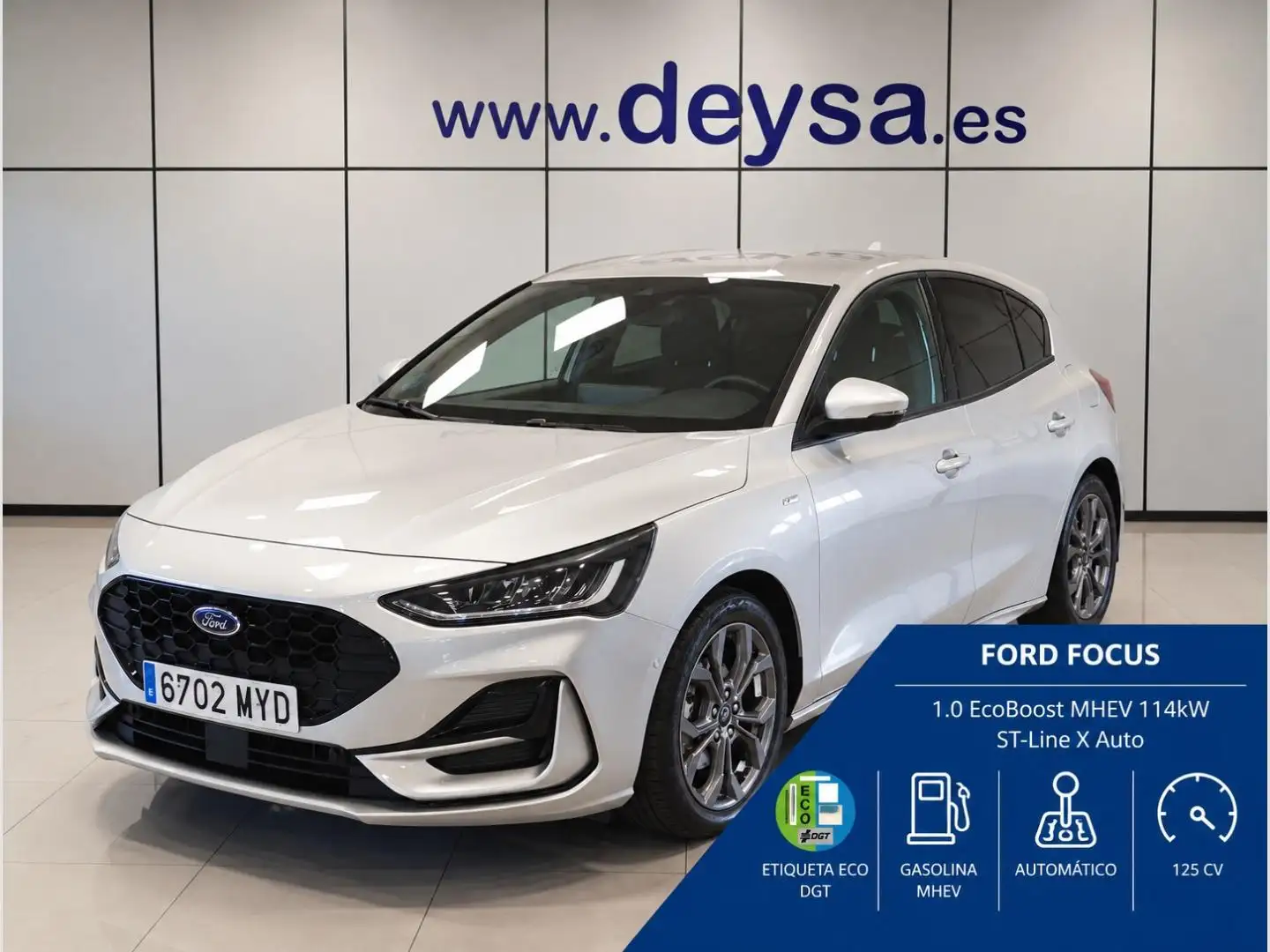 Ford Focus 1.0 Ecoboost MHEV ST-Line X 155 Aut. Plateado - 1