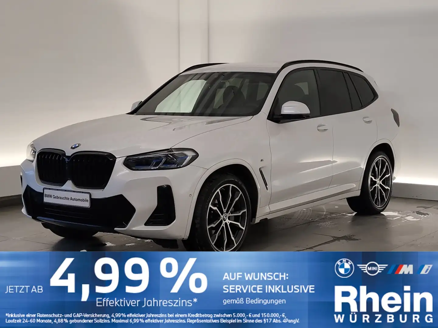 BMW X3 xDrive30d M Sport Navi/Laser/AHK/360°/DrAs Navi/La Weiß - 1