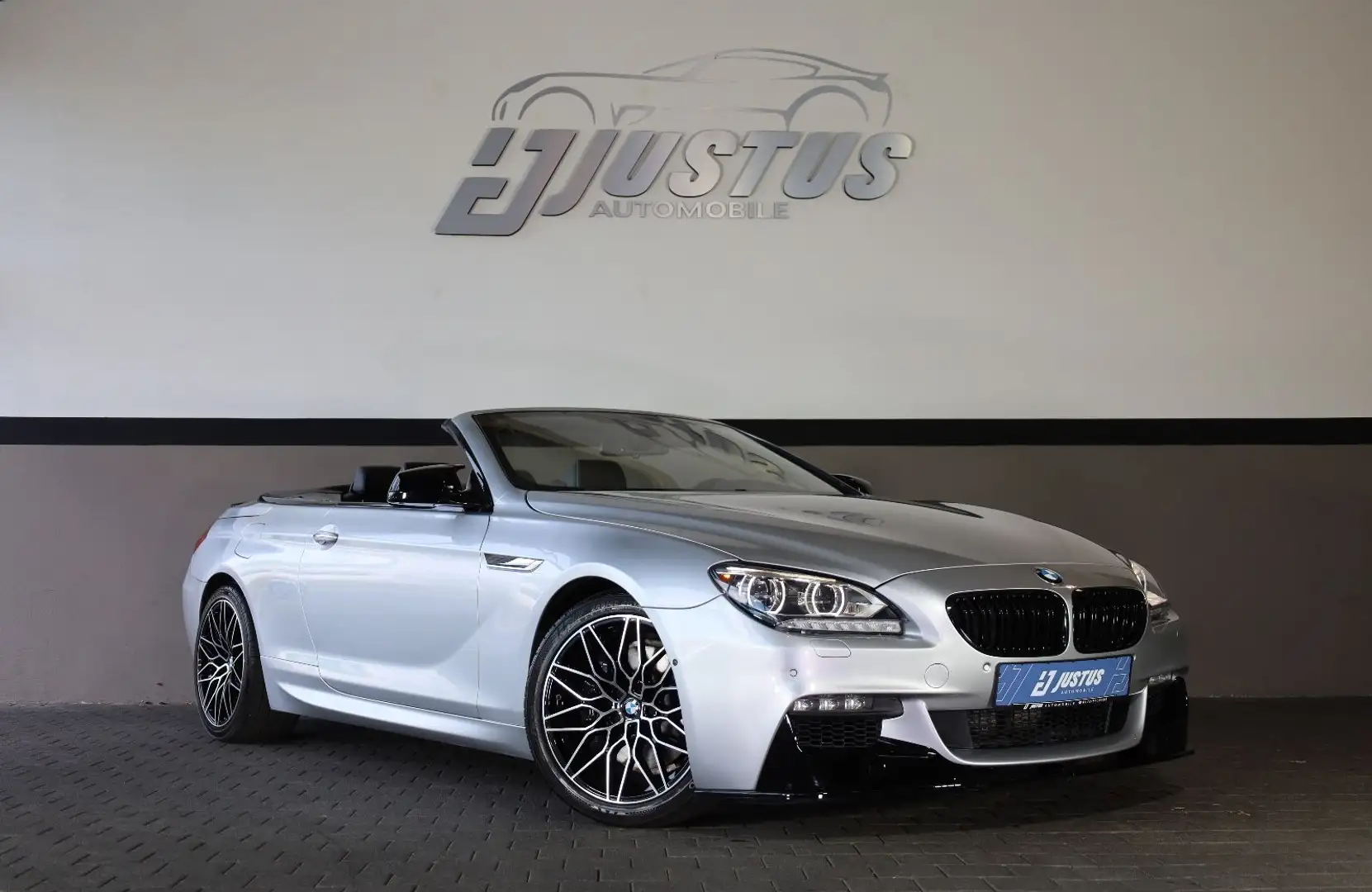 BMW 640 i Cabrio/M/360*/HUD/SHZ/SBL/TOTW/PDC/LED/R19 Silber - 1