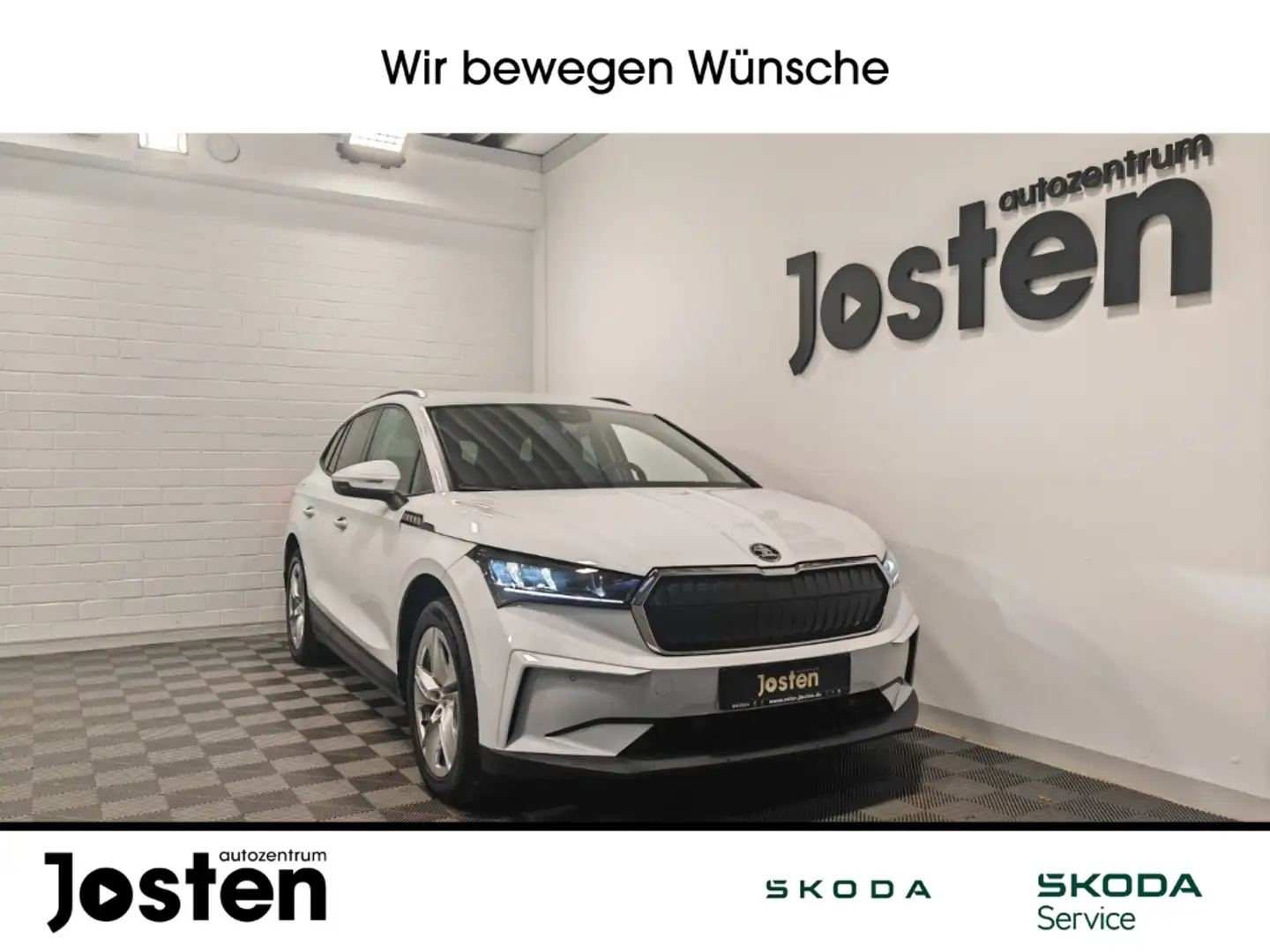 Skoda Enyaq 50 Loft ACC SHZ Navi CarPlay RFK PDC v+h LED LM19' Weiß - 1
