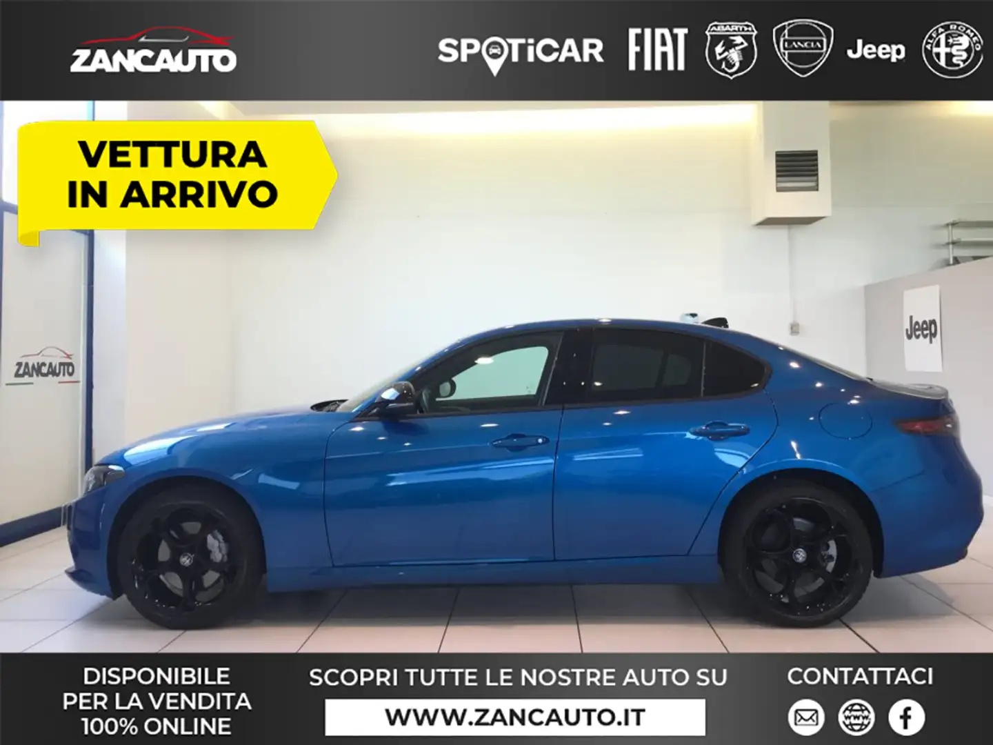 Alfa Romeo Giulia 2.0 Turbo 280 CV AT8 AWD Q4 Sprint MY24 Blu/Azzurro - 1