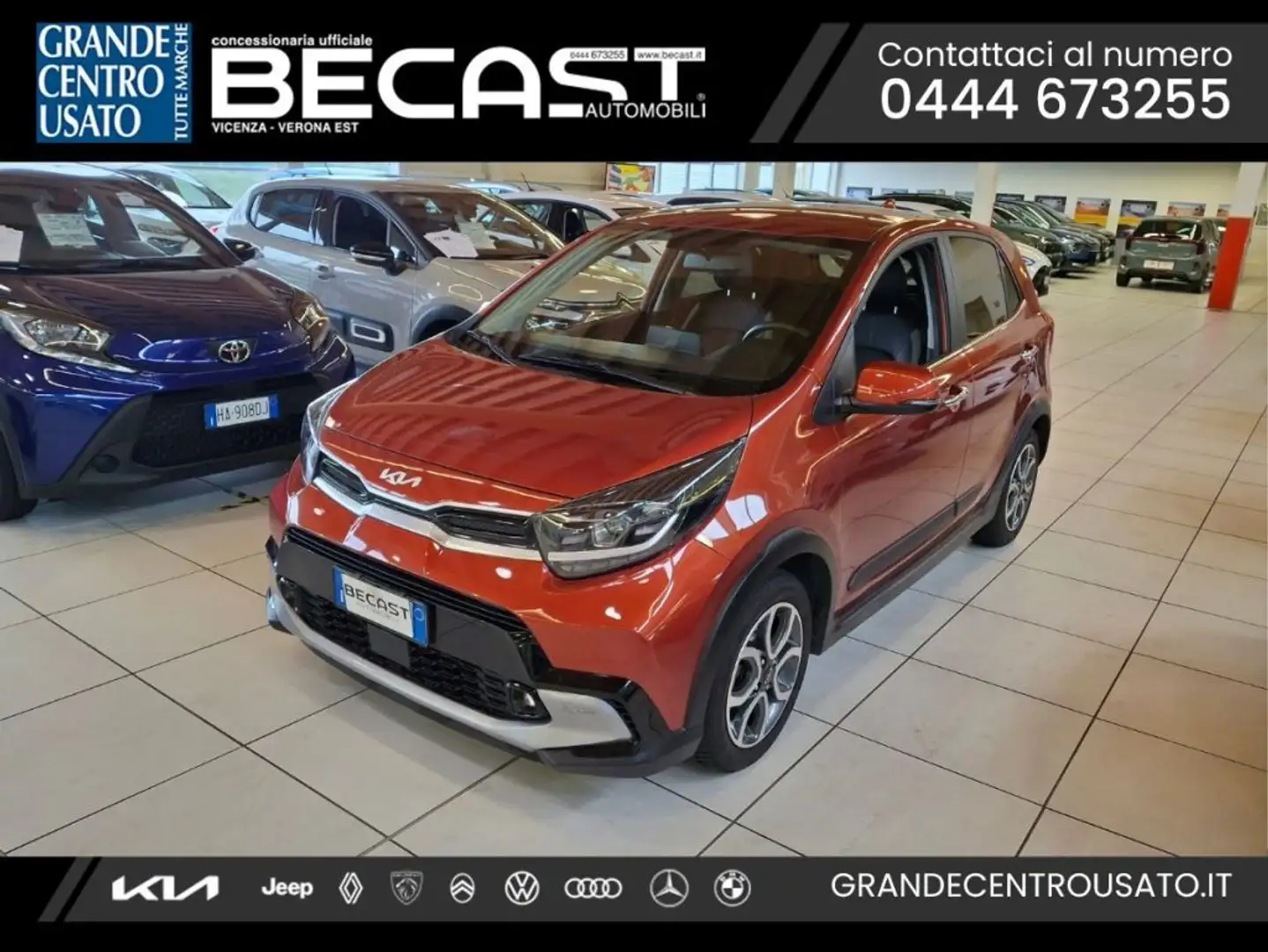 Kia Picanto 1.0 12V 5 porte X Line UNICO PROPRIETARIO Arancione - 1