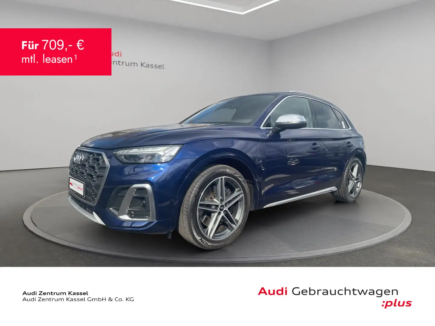 Audi SQ5 3.0 TDI qu. Matrix HuD 360° Kamera Navi Blau - 1