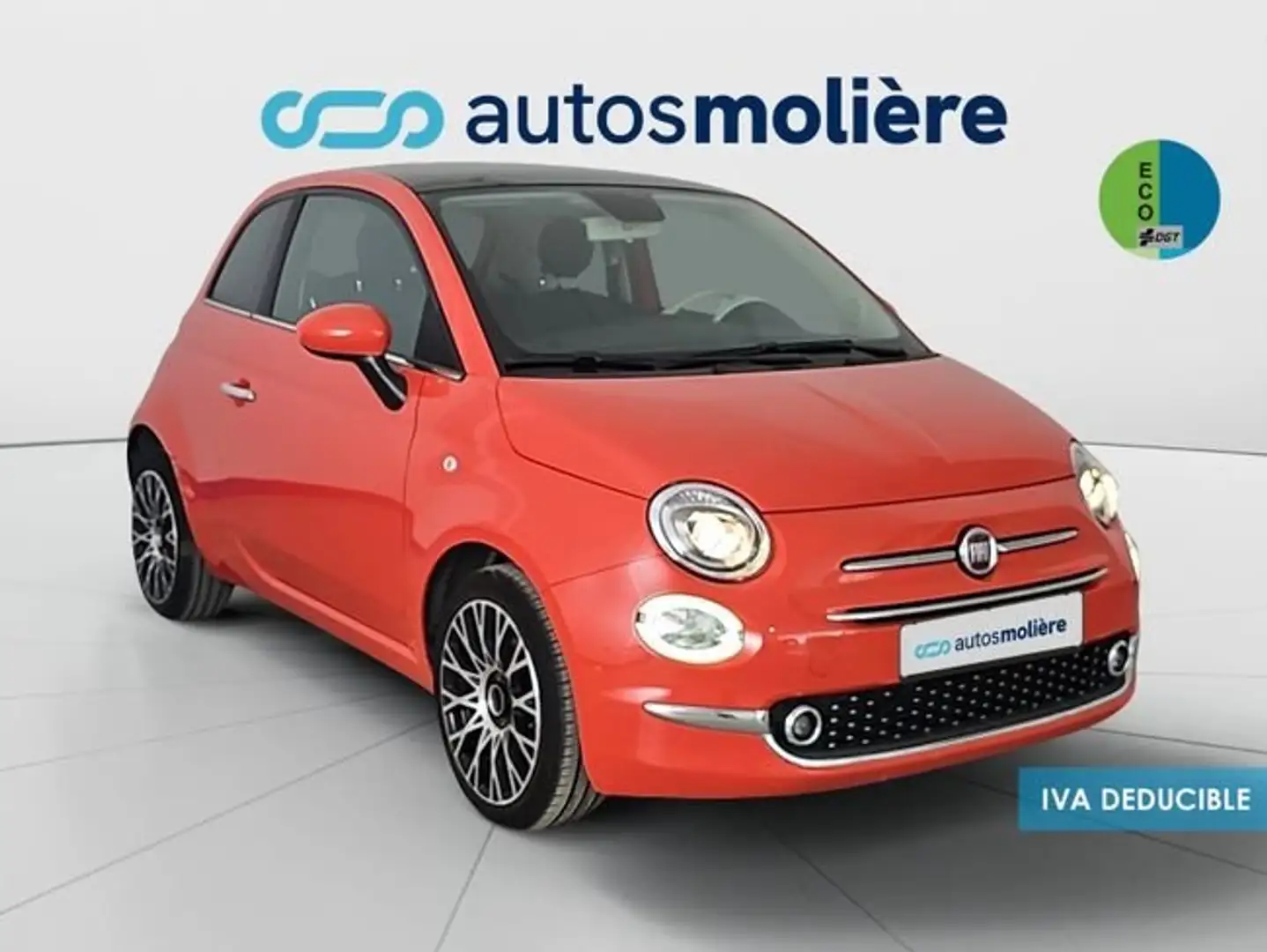 Fiat 500 1.0 Hybrid Dolcevita 52kW Naranja - 2