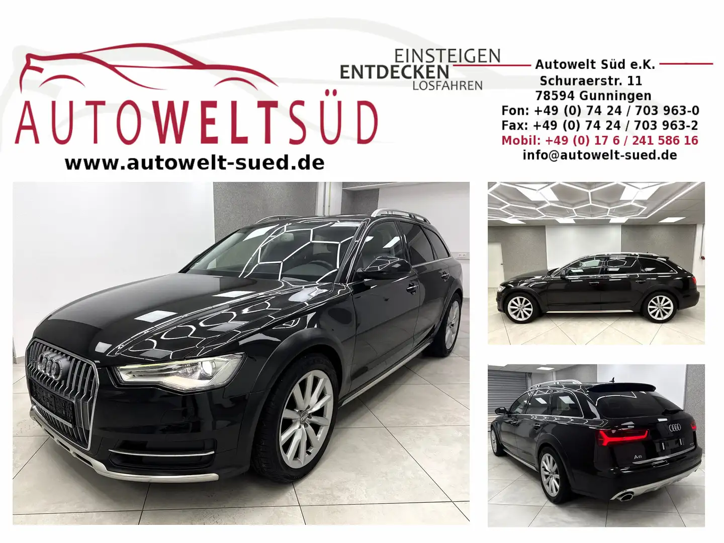 Audi A6 allroad 3.0 TDI Quattro Luft Pano RCam AHK BOSE Noir - 1