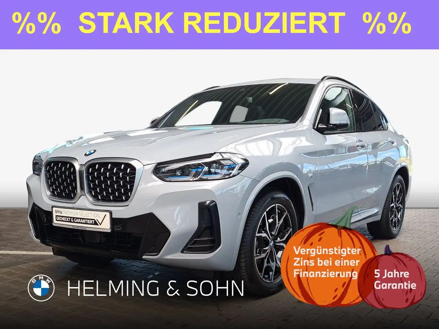 BMW X4 xDrive30d M-Sport Laserlicht Head-Up HiFi DAB AHK Grau - 1