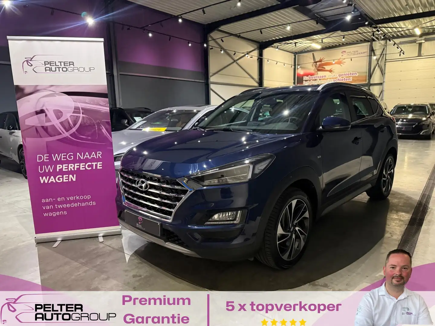 Hyundai TUCSON 1.6CRDi Automaat GPS Camera 8.000km! Bleu - 1
