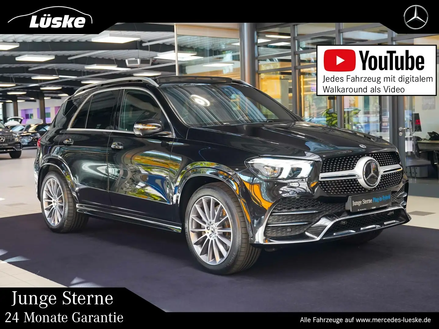 Mercedes-Benz GLE 350 GLE 350 de 4M AMG Line Pano AHK AIRMATIC Burmest Schwarz - 1