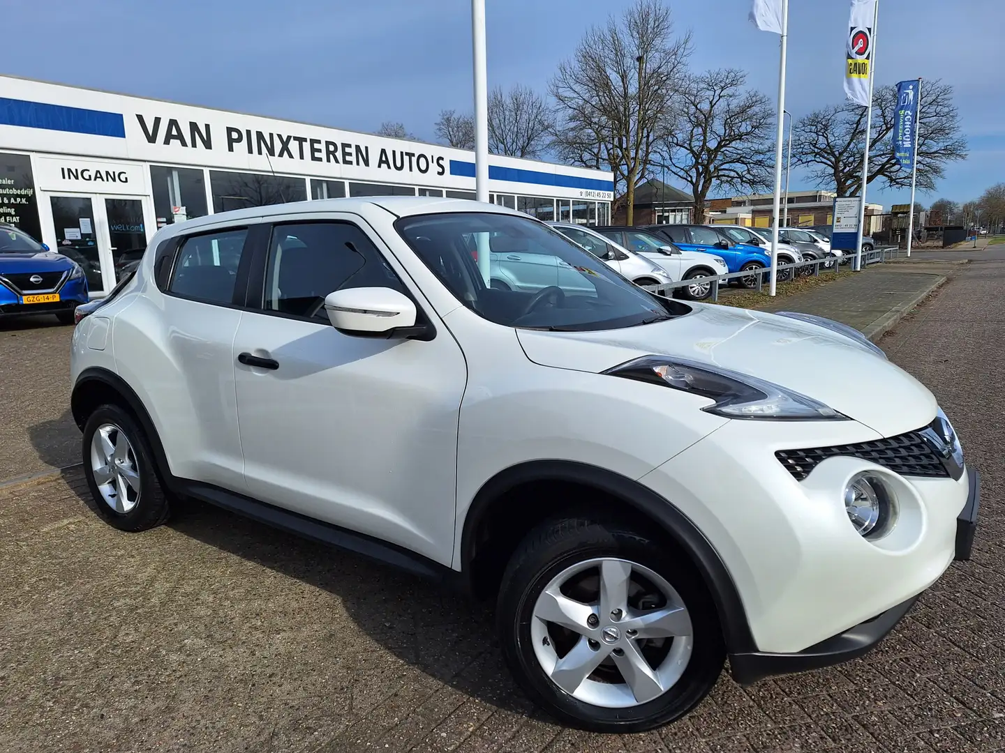 Nissan Juke 1.6 Visia bouwjaar 12-2017 / NEDERLANDSE AUTO Blanco - 1