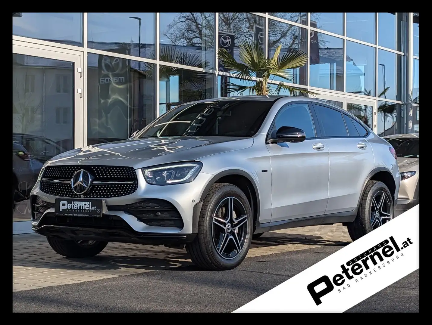 Mercedes-Benz GLC 300 de 4MATIC Coupé AMG-Line Mbeam eHeck Argent - 1