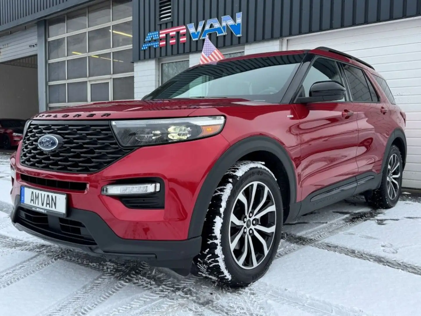 Ford Explorer 22er Ecoboost ST-Line Leder ACC MwSt. Rot - 1