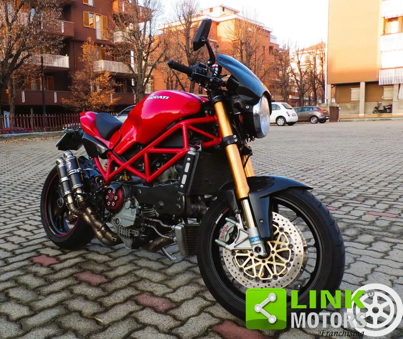 Ducati Monster S4R 998  testastretta  cafe race Rojo - 1
