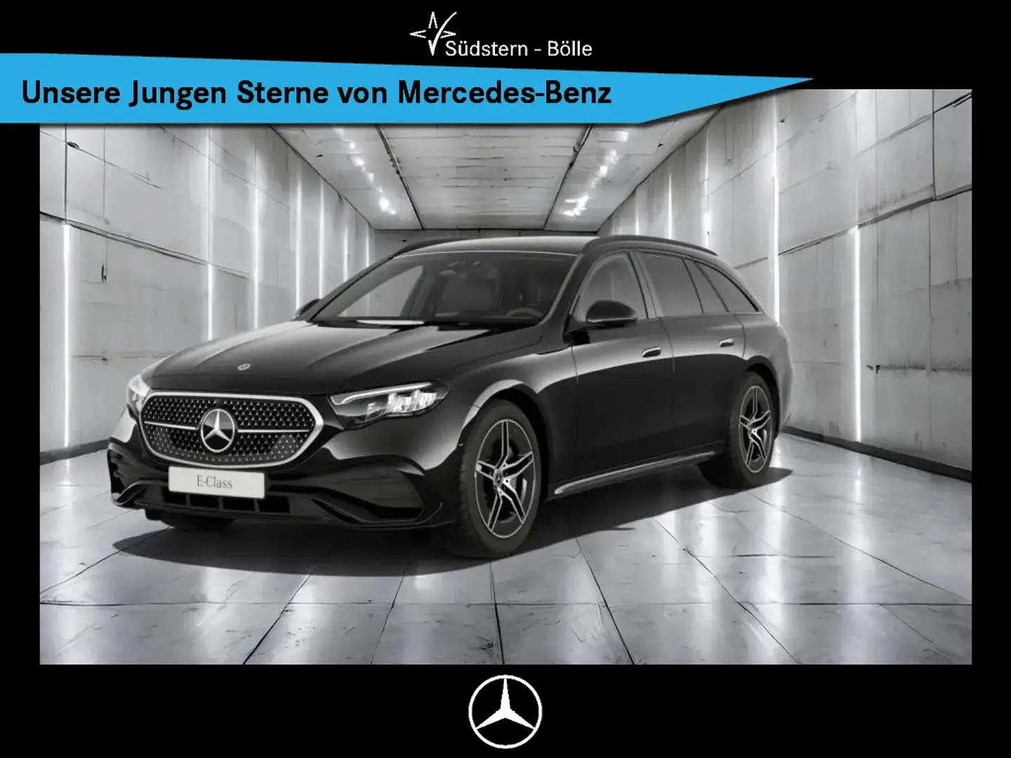 Mercedes-Benz E 200 T +AMG+SHZ+AMBIENTE+AHK+KAMERA+NIGHTP.+PDC Noir - 1
